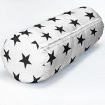 - RealHomes Özel Tasarımlı Dijital Baskılı İç Dolgulu Fermuarlı Silindir Yastık - Realhomes  Modern Yıldız Desenli Dijital Baskılı Dekoratif İç Dolgulu Yumuşak Silindir Form Yastık Kırlent Realhomes