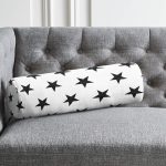 - RealHomes Özel Tasarımlı Dijital Baskılı İç Dolgulu Fermuarlı Silindir Yastık - Realhomes  Modern Yıldız Desenli Dijital Baskılı Dekoratif İç Dolgulu Yumuşak Silindir Form Yastık Kırlent Realhomes
