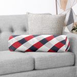 - RealHomes Özel Tasarımlı Dijital Baskılı İç Dolgulu Fermuarlı Silindir Yastık - Realhomes Beyaz Zemin Üzerinde Renkli Geometrik Desenli Dijital Baskılı Modern İç Dolgulu Süet Silindir Yastık Kırlent - Bel Yastığı Realhomes