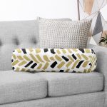 - RealHomes Özel Tasarımlı Dijital Baskılı İç Dolgulu Fermuarlı Silindir Yastık - Realhomes Beyaz Zemin Üzerinde Renkli Geometrik Çizimli Dijital Baskılı Modern İç Dolgulu - Fermuarlı Süet Silindir Rulo Yastık Kırlent Realhomes