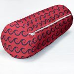 - RealHomes Özel Tasarımlı Dijital Baskılı İç Dolgulu Fermuarlı Silindir Yastık - Realhomes Renkli Zemin Üzerinde Geometrik Desenli Dijital Baskılı Modern İç Dolgulu - Fermuarlı Süet Silindir Daire Yastık Kırlent Realhomes