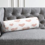 - RealHomes Özel Tasarımlı Dijital Baskılı İç Dolgulu Fermuarlı Silindir Yastık - Realhomes  Renkli Zemin Üzerinde Sevimli Kalp Desenli Dijital Baskılı Modern İç Dolgulu - Fermuarlı Süet Silindir Yuvarlak Yastık Kırlent Realhomes