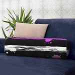 - RealHomes Özel Tasarımlı Dijital Baskılı İç Dolgulu Fermuarlı Silindir Yastık - Realhomes  Siyah Zemin Üzerinde Renkli Puantiyeli Dijital Baskılı Modern İç Dolgulu - Fermuarlı Süet Silindir Daire Yastık Kırlent Realhomes