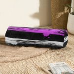 - RealHomes Özel Tasarımlı Dijital Baskılı İç Dolgulu Fermuarlı Silindir Yastık - Realhomes  Siyah Zemin Üzerinde Renkli Puantiyeli Dijital Baskılı Modern İç Dolgulu - Fermuarlı Süet Silindir Daire Yastık Kırlent Realhomes