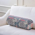 - RealHomes Özel Tasarımlı Dijital Baskılı İç Dolgulu Fermuarlı Silindir Yastık - Realhomes Modern Fil Desen Dijital Baskılı Modern İç Dolgulu Yumuşak Silindir Form Yastık Kırlent Realhomes