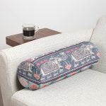 - RealHomes Özel Tasarımlı Dijital Baskılı İç Dolgulu Fermuarlı Silindir Yastık - Realhomes Modern Fil Desen Dijital Baskılı Modern İç Dolgulu Yumuşak Silindir Form Yastık Kırlent Realhomes