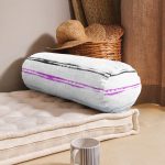 - RealHomes Özel Tasarımlı Dijital Baskılı İç Dolgulu Fermuarlı Silindir Yastık - Realhomes  Beyaz Zemin Üzerinde Renkli Soyut Çizim Dijital Baskılı Modern İç Dolgulu Fermuarlı Çok Amaçlı Silindir Yastık Kırlent Realhomes