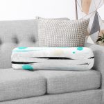 - RealHomes Özel Tasarımlı Dijital Baskılı İç Dolgulu Fermuarlı Silindir Yastık - Realhomes Beyaz Zemin Üzerinde Modern Puantiyeli Dijital Baskılı Modern İç Dolgulu - Fermuarlı Süet Silindir Daire Yastık Kırlent Realhomes