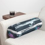 - RealHomes Özel Tasarımlı Dijital Baskılı İç Dolgulu Fermuarlı Silindir Yastık - Realhomes  Siyah Zemin Üzerinde Modern Çizgili Renkli Puantiyeli Dijital Baskılı Modern İç Dolgulu Fermuarlı Çok Amaçlı Silindir Yastık Kırlent Realhomes