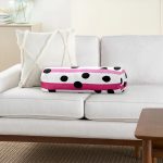 - RealHomes Özel Tasarımlı Dijital Baskılı İç Dolgulu Fermuarlı Silindir Yastık - Realhomes Beyaz Zeminde Modern Renkli Çizgili Siyah Puantiyeli Dijital Baskılı Modern İç Dolgulu - Fermuarlı Süet Silindir Rulo Yastık Kırlent Realhomes