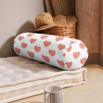 - RealHomes Özel Tasarımlı Dijital Baskılı İç Dolgulu Fermuarlı Silindir Yastık - Realhomes Kalp Desen Dijital Baskılı İç Dolgulu Fermuarlı Çok Amaçlı Silindir Yastık Kırlent Realhomes