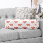 - RealHomes Özel Tasarımlı Dijital Baskılı İç Dolgulu Fermuarlı Silindir Yastık - Realhomes Kalp Desen Dijital Baskılı İç Dolgulu Fermuarlı Çok Amaçlı Silindir Yastık Kırlent Realhomes