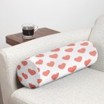 - RealHomes Özel Tasarımlı Dijital Baskılı İç Dolgulu Fermuarlı Silindir Yastık - Realhomes Kalp Desen Dijital Baskılı İç Dolgulu Fermuarlı Çok Amaçlı Silindir Yastık Kırlent Realhomes