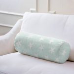 Yıldız Desen Dijital Baskılı İç Dolgulu Süet Silindir Yastık Kırlent - Bel Yastığı Realhomes