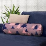 - RealHomes Özel Tasarımlı Dijital Baskılı İç Dolgulu Fermuarlı Silindir Yastık - Realhomes Renkli Zeminde Pastel Renkli Siyah Çam Ağacı Desenli Dijital Baskılı Modern İç Dolgulu - Fermuarlı Süet Silindir Daire Yastık Kırlent Realhomes