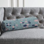 - RealHomes Özel Tasarımlı Dijital Baskılı İç Dolgulu Fermuarlı Silindir Yastık - Realhomes Renkli Zemin Üzerinde Pastel Renkli Puantiye Desenli Dijital Baskılı Modern İç Dolgulu - Fermuarlı Süet Berjer Silindir Yastık Kırlent Realhomes