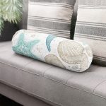 - RealHomes Özel Tasarımlı Dijital Baskılı İç Dolgulu Fermuarlı Silindir Yastık - Realhomes Beyaz Zemin Üzerinde Deniz Kabuğu Desenli Dijital Baskılı Modern İç Dolgulu - Fermuarlı Süet Silindir Rulo Yastık Kırlent Realhomes