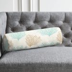 - RealHomes Özel Tasarımlı Dijital Baskılı İç Dolgulu Fermuarlı Silindir Yastık - Realhomes  Renkli Zemin Üzerinde Deniz Otu Desenli Dijital Baskılı Modern İç Dolgulu - Fermuarlı Süet Silindir Daire Yastık Kırlent Realhomes