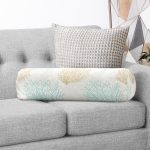 - RealHomes Özel Tasarımlı Dijital Baskılı İç Dolgulu Fermuarlı Silindir Yastık - Realhomes  Renkli Zemin Üzerinde Deniz Otu Desenli Dijital Baskılı Modern İç Dolgulu - Fermuarlı Süet Silindir Daire Yastık Kırlent Realhomes