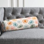 - RealHomes Özel Tasarımlı Dijital Baskılı İç Dolgulu Fermuarlı Silindir Yastık - Realhomes  Pastel Zemin Üzerinde Geometrik Desenli Dijital Baskılı Modern İç Dolgulu Fermuarlı Çok Amaçlı Silindir Yastık Kırlent Realhomes