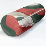 - RealHomes Özel Tasarımlı Dijital Baskılı İç Dolgulu Fermuarlı Silindir Yastık - Realhomes  Renkli Zemin Üzerinde Geometrik Desenli Dijital Baskılı Modern İç Dolgulu - Fermuarlı Süet Silindir Rulo Yastık Kırlent Realhomes