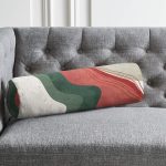 - RealHomes Özel Tasarımlı Dijital Baskılı İç Dolgulu Fermuarlı Silindir Yastık - Realhomes  Renkli Zemin Üzerinde Geometrik Desenli Dijital Baskılı Modern İç Dolgulu - Fermuarlı Süet Silindir Rulo Yastık Kırlent Realhomes