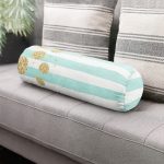 - RealHomes Özel Tasarımlı Dijital Baskılı İç Dolgulu Fermuarlı Silindir Yastık - Realhomes Beyaz Zemin Üzerinde Renkli Yatay Çizgili Dijital Baskılı Modern İç Dolgulu - Fermuarlı Süet Silindir Rulo Yastık Kırlent Realhomes