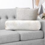 - RealHomes Özel Tasarımlı Dijital Baskılı İç Dolgulu Fermuarlı Silindir Yastık - Realhomes Renkli Zemin Üzerinde Soyut Mermer Desenli Dijital Baskılı Modern İç Dolgulu Yumuşak Silindir Form Yastık Kırlent Realhomes