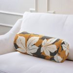 - RealHomes Özel Tasarımlı Dijital Baskılı İç Dolgulu Fermuarlı Silindir Yastık - Realhomes Renkli Zemin Üzerinde Çiçek Desenli Dijital Baskılı Modern İç Dolgulu Süet Silindir Yastık Kırlent - Bel Yastığı Realhomes