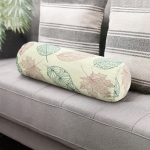 - RealHomes Özel Tasarımlı Dijital Baskılı İç Dolgulu Fermuarlı Silindir Yastık - Realhomes Yaprak Temalı Dijital Baskılı İç Dolgulu - Fermuarlı Süet Silindir Rulo Yastık Kırlent Realhomes