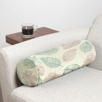 - RealHomes Özel Tasarımlı Dijital Baskılı İç Dolgulu Fermuarlı Silindir Yastık - Realhomes Yaprak Temalı Dijital Baskılı İç Dolgulu - Fermuarlı Süet Silindir Rulo Yastık Kırlent Realhomes