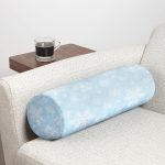 - RealHomes Özel Tasarımlı Dijital Baskılı İç Dolgulu Fermuarlı Silindir Yastık - Realhomes Renkli Zemin Üzerinde Kar tanesi Desenli Dijital Baskılı Modern İç Dolgulu - Fermuarlı Süet Silindir Yuvarlak Yastık Kırlent Realhomes