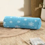 - RealHomes Özel Tasarımlı Dijital Baskılı İç Dolgulu Fermuarlı Silindir Yastık - Realhomes  Renkli Zemin Üzerinde Kar tanesi Desenli Dijital Baskılı Modern İç Dolgulu Fermuarlı Çok Amaçlı Silindir Yastık Kırlent Realhomes