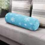 - RealHomes Özel Tasarımlı Dijital Baskılı İç Dolgulu Fermuarlı Silindir Yastık - Realhomes  Renkli Zemin Üzerinde Kar tanesi Desenli Dijital Baskılı Modern İç Dolgulu Fermuarlı Çok Amaçlı Silindir Yastık Kırlent Realhomes