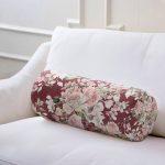 - RealHomes Özel Tasarımlı Dijital Baskılı İç Dolgulu Fermuarlı Silindir Yastık - Realhomes Renkli Zemin Üzerinde Çiçek Desenli Dijital Baskılı Modern İç Dolgulu Yumuşak Silindir Form Yastık Kırlent Realhomes