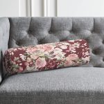 - RealHomes Özel Tasarımlı Dijital Baskılı İç Dolgulu Fermuarlı Silindir Yastık - Realhomes Renkli Zemin Üzerinde Çiçek Desenli Dijital Baskılı Modern İç Dolgulu Yumuşak Silindir Form Yastık Kırlent Realhomes