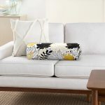 - RealHomes Özel Tasarımlı Dijital Baskılı İç Dolgulu Fermuarlı Silindir Yastık - Realhomes Beyaz Zeminde Gold Detaylı Sonbahar Yaprak Desenli Dijital Baskılı Modern İç Dolgulu - Fermuarlı Süet Silindir Rulo Yastık Kırlent Realhomes