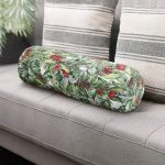 - RealHomes Özel Tasarımlı Dijital Baskılı İç Dolgulu Fermuarlı Silindir Yastık - Realhomes Beyaz Zemin Üzerinde Yaprak Desenli Kiraz Motifli Dijital Baskılı Modern İç Dolgulu Fermuarlı Çok Amaçlı Silindir Yastık Kırlent Realhomes