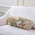 - RealHomes Özel Tasarımlı Dijital Baskılı İç Dolgulu Fermuarlı Silindir Yastık - Realhomes Beyaz Zemin Üzerinde Sonbahar Yaprak Desenli Dijital Baskılı Modern İç Dolgulu - Fermuarlı Süet Silindir Rulo Yastık Kırlent Realhomes