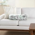 - RealHomes Özel Tasarımlı Dijital Baskılı İç Dolgulu Fermuarlı Silindir Yastık - Realhomes Beyaz Zemin Üzerinde Renkli Puantiyeli Kozalak Desenli Dijital Baskılı Modern İç Dolgulu - Fermuarlı Süet Berjer Silindir Yastık Kırlent Realhomes