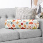 - RealHomes Özel Tasarımlı Dijital Baskılı İç Dolgulu Fermuarlı Silindir Yastık - Realhomes Sonbahar Temalı Yaprak Figürlü Dijital Baskılı Modern İç Dolgulu - Fermuarlı Süet Silindir Rulo Yastık Kırlent Realhomes