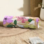 - RealHomes Özel Tasarımlı Dijital Baskılı İç Dolgulu Fermuarlı Silindir Yastık - Realhomes Beyaz Zemin Üzerinde Çiçek Desenli Dijital Baskılı Modern İç Dolgulu Fermuarlı Çok Amaçlı Silindir Yastık Kırlent Realhomes