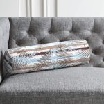 - RealHomes Özel Tasarımlı Dijital Baskılı İç Dolgulu Fermuarlı Silindir Yastık - Realhomes Beyaz Zemin Üzerinde Renkli Yaprak Desenli Dijital Baskılı Modern İç Dolgulu - Fermuarlı Süet Berjer Silindir Yastık Kırlent Realhomes