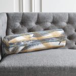 - RealHomes Özel Tasarımlı Dijital Baskılı İç Dolgulu Fermuarlı Silindir Yastık - Realhomes Beyaz Zemin Üzerinde Renkli Yaprak Desenli Dijital Baskılı Modern İç Dolgulu Süet Silindir Yastık Kırlent - Bel Yastığı Realhomes