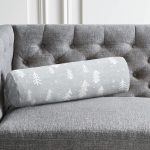 - RealHomes Özel Tasarımlı Dijital Baskılı İç Dolgulu Fermuarlı Silindir Yastık - Realhomes Gri Zemin Üzerinde Çam Ağacı Desenli Dijital Baskılı Modern İç Dolgulu - Fermuarlı Süet Silindir Rulo Yastık Kırlent Realhomes