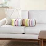 Rengarenk Çizgili Dijital Baskılı Modern İç Dolgulu Süet Silindir Yastık Kırlent - Bel Yastığı Realhomes