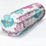 - RealHomes Özel Tasarımlı Dijital Baskılı İç Dolgulu Fermuarlı Silindir Yastık - Realhomes Beyaz Zemin Üzerinde Renkli Yaprak Desenli Dijital Baskılı Modern İç Dolgulu - Fermuarlı Süet Silindir Daire Yastık Kırlent Realhomes