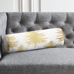 - RealHomes Özel Tasarımlı Dijital Baskılı İç Dolgulu Fermuarlı Silindir Yastık - Realhomes  Beyaz Zemin Üzerinde Gold Renkli Çam Ağacı Desenli Dijital Baskılı Modern İç Dolgulu - Fermuarlı Süet Berjer Silindir Yastık Kırlent Realhomes