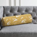 - RealHomes Özel Tasarımlı Dijital Baskılı İç Dolgulu Fermuarlı Silindir Yastık - Realhomes Renkli Zemin Üzerinde Geyik Desenli Dijital Baskılı Modern İç Dolgulu - Fermuarlı Süet Berjer Silindir Yastık Kırlent Realhomes