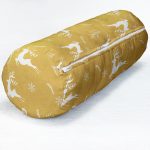 - RealHomes Özel Tasarımlı Dijital Baskılı İç Dolgulu Fermuarlı Silindir Yastık - Realhomes Renkli Zemin Üzerinde Geyik Desenli Dijital Baskılı Modern İç Dolgulu - Fermuarlı Süet Berjer Silindir Yastık Kırlent Realhomes